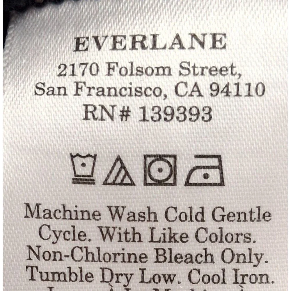 Everlane Uniform Premium Weight Crew T-Shirt Men's XL Blue Short Slv Minimalist - Picture 12 of 15